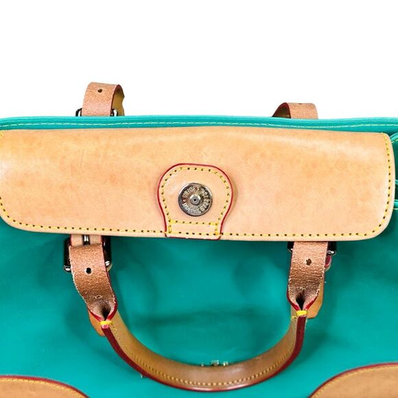 Dooney & Bourke Mint Green Patent Leather Janine Handbag - 12.5” x 9.5” x 6” - Picture 11 of 11